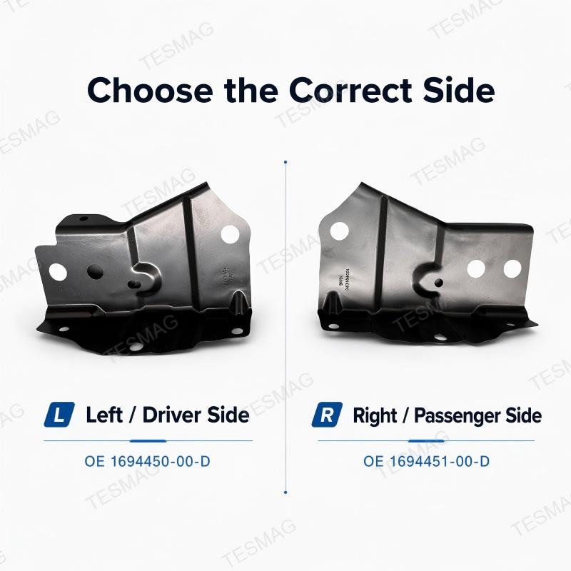 Front Bumper Lower Support Bracket for Tesla Model 3 Highland 2024+ | OE 1694450-00-D / 1694451-00-D