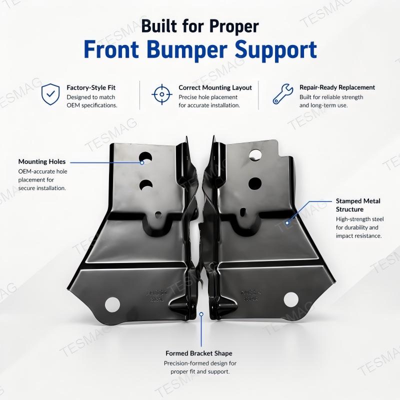 Front Bumper Lower Support Bracket for Tesla Model 3 Highland 2024+ | OE 1694450-00-D / 1694451-00-D