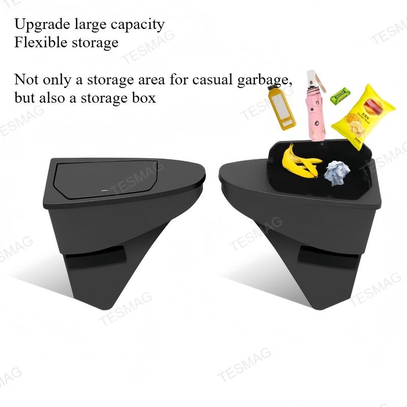 Front Door Trash Can Organizer for Tesla Model Y Juniper 