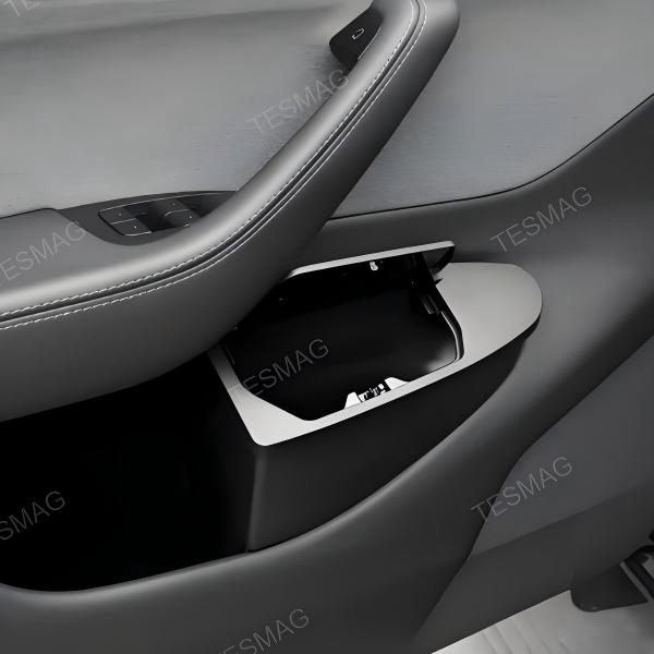 Front Door Trash Can Organizer for Tesla Model Y Juniper 