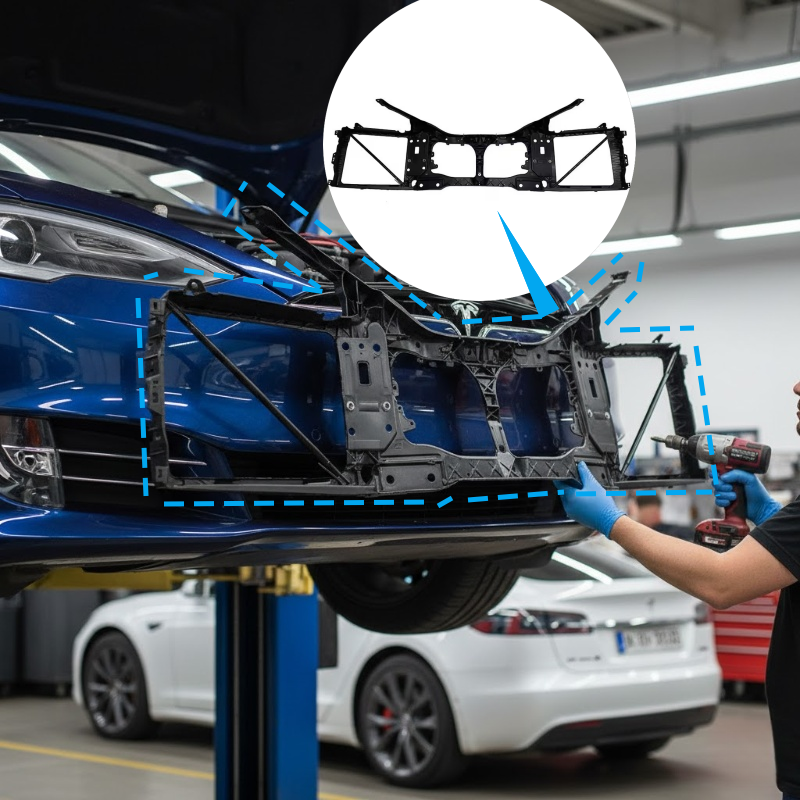 Front Radiator Support Carrier Frame for Tesla Model S 2016-2020 (1061950-00-D)