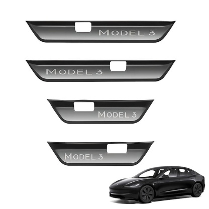 Front Rear Door Sill Protector for Tesla Model 3 Highland