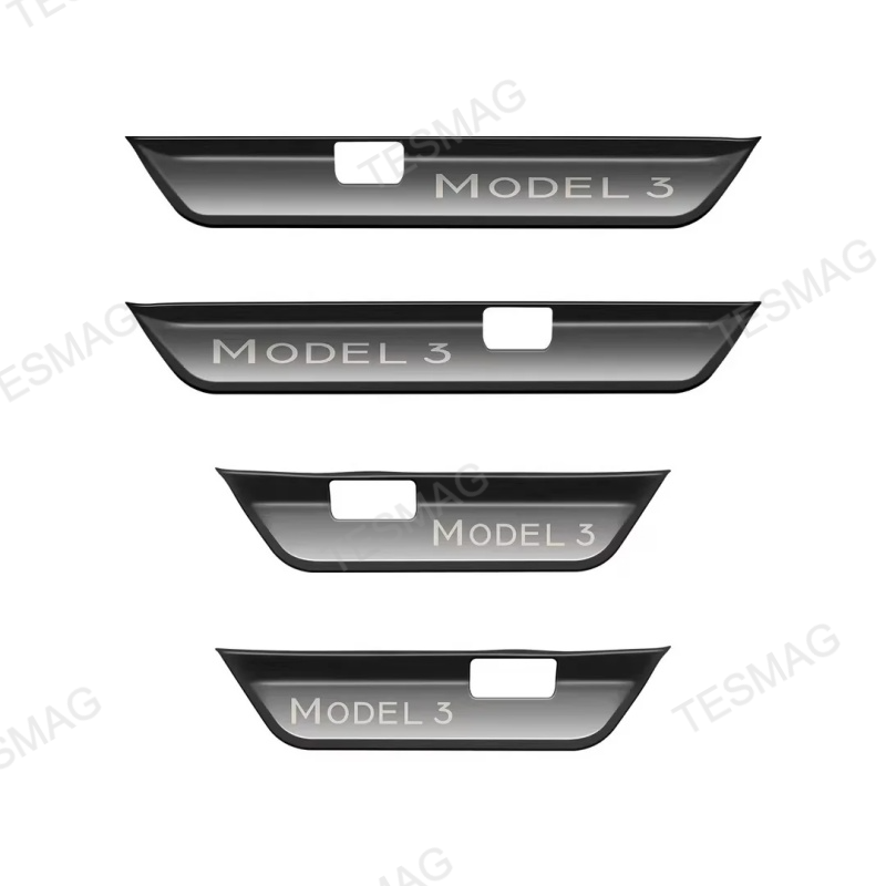 Front Rear Door Sill Protector for Tesla Model 3 Highland