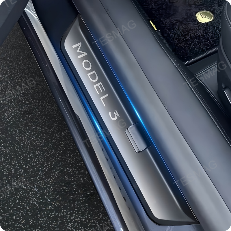 Front Rear Door Sill Protector for Tesla Model 3 Highland