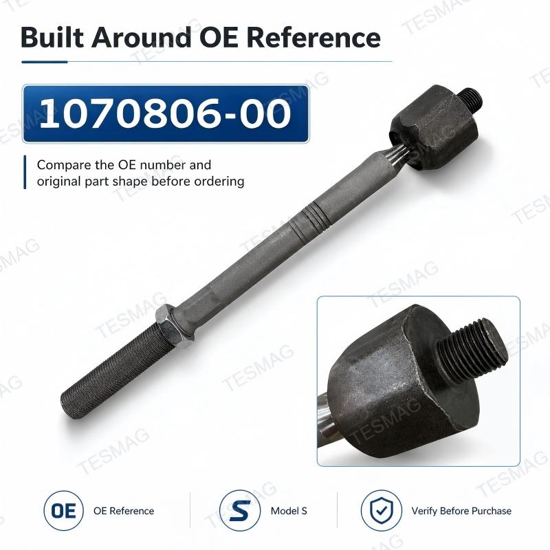 Front Steering Tie Rod Replacement for Tesla Model S OE 1070806-00