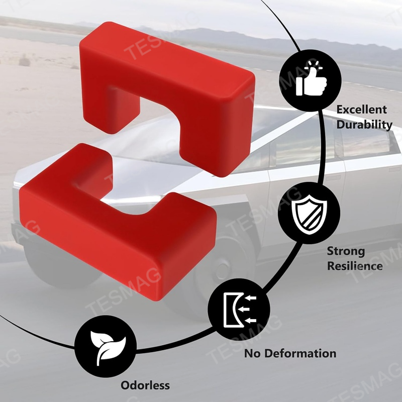 Front Tow Hitch Covers for Cybertruck 2024+