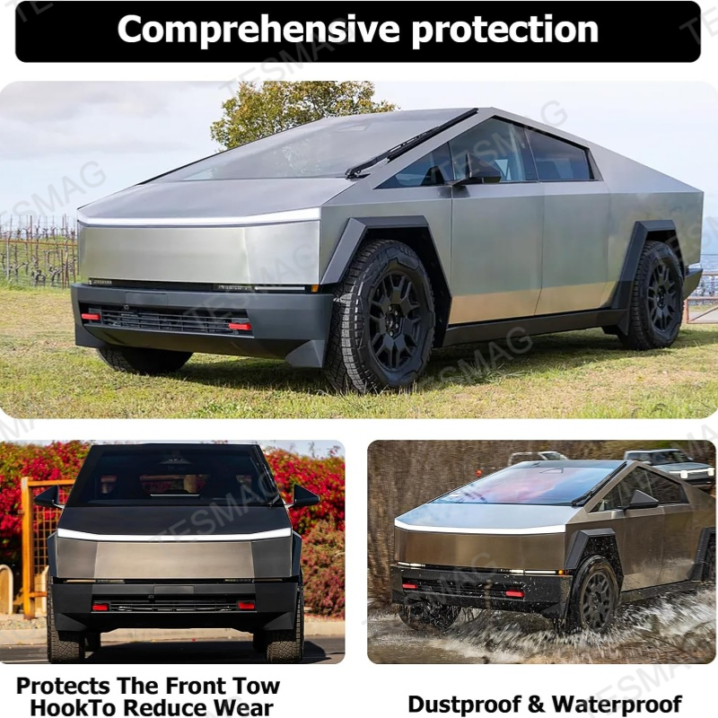 Front Tow Hitch Covers for Cybertruck 2024+