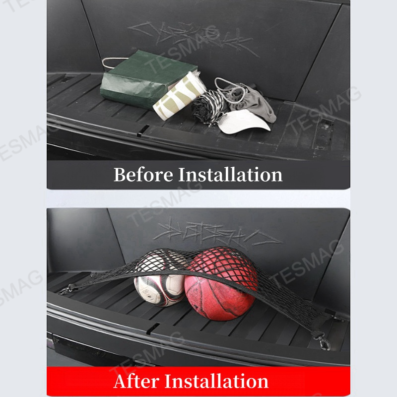 Front Trunk L-Track & Cargo Management Net for Cybertruck