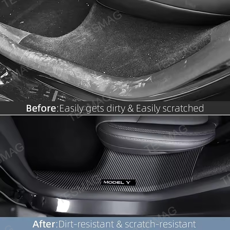 Front and Rear Door Sill Protector Set for Tesla Model Y Juniper