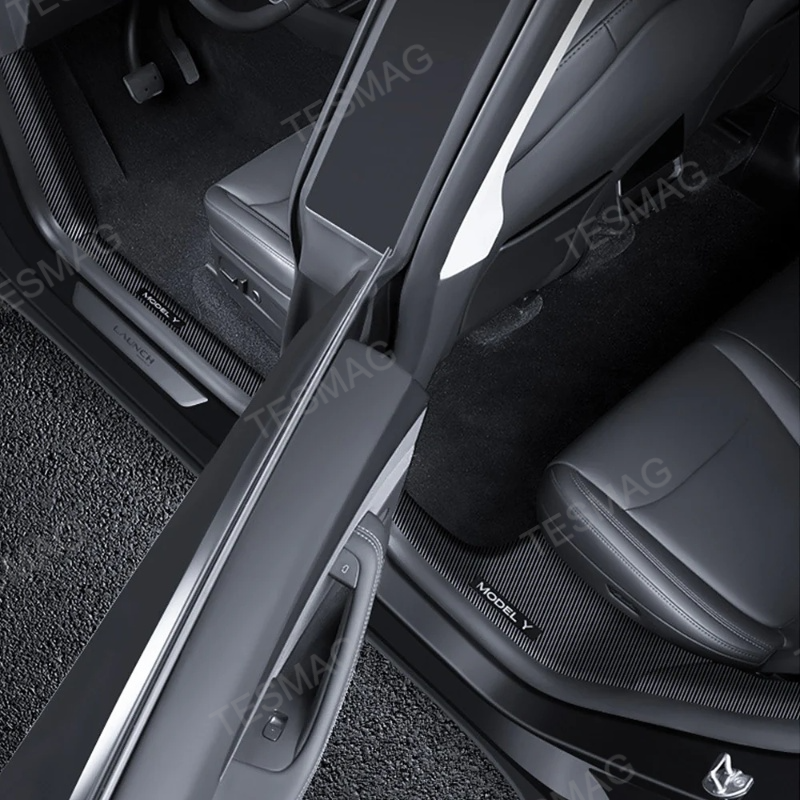 Front and Rear Door Sill Protector Set for Tesla Model Y Juniper