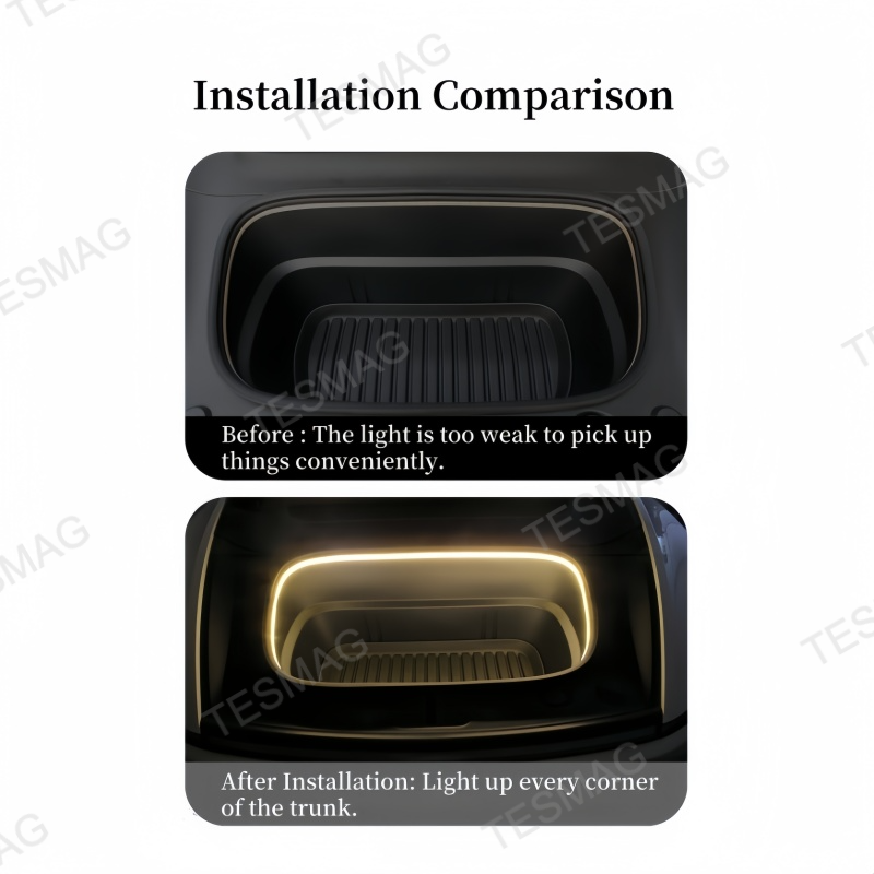 Front and Rear Trunk Ambient Light for Model 3 Highland/Model Y Juniper