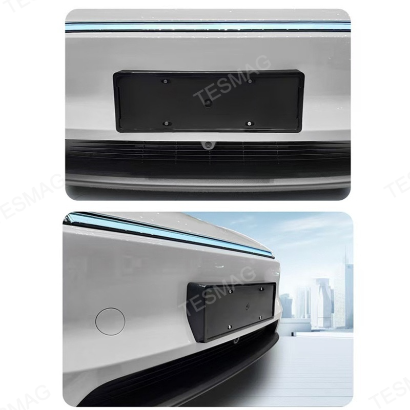 Front and rear license plate frames for Tesla Model 3 Highland/Y Juniper