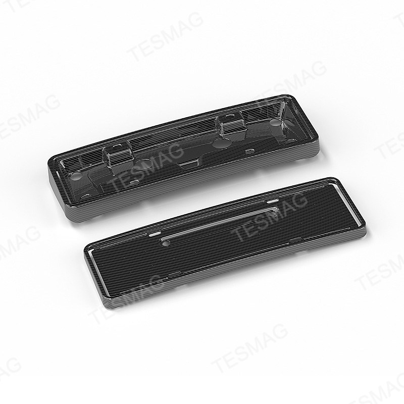 Front and rear license plate frames for Tesla Model Y