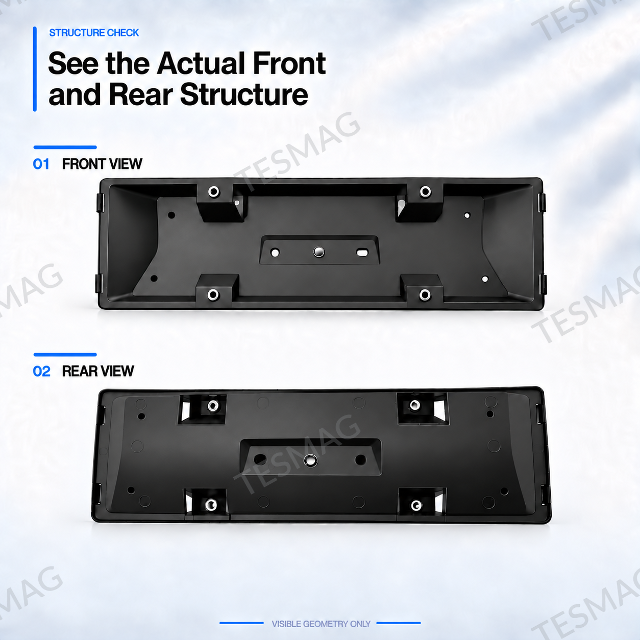 EU Front License Plate Bracket for Tesla Model Y Juniper 2025–2026