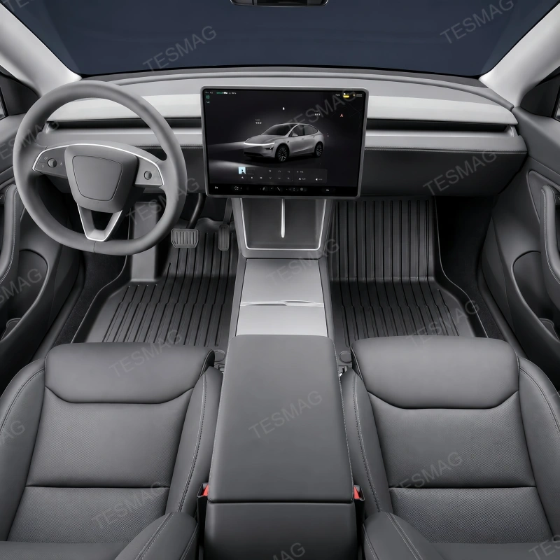 All-Weather TPE Floor Mats for Tesla Model YL 2026+ 6-Seat