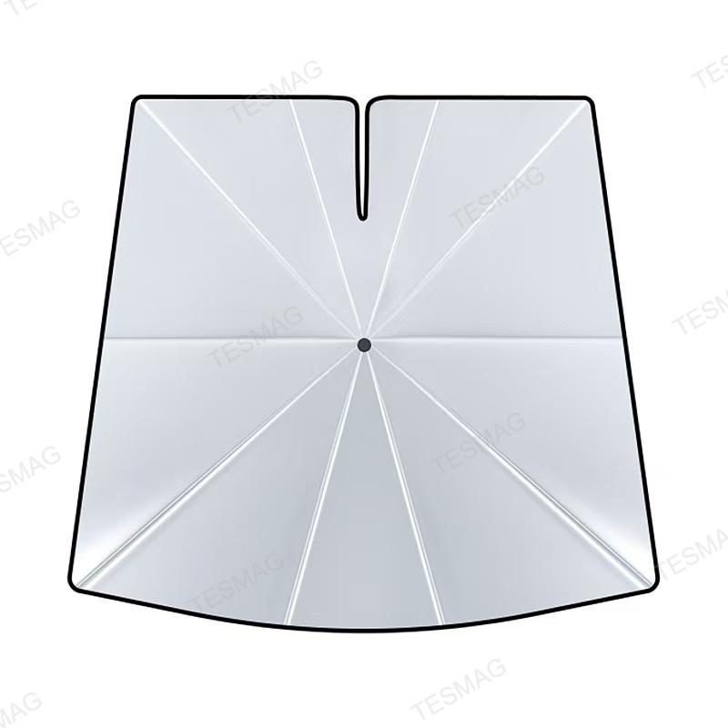 Front gear sunshade for a Tesla Cybertruck