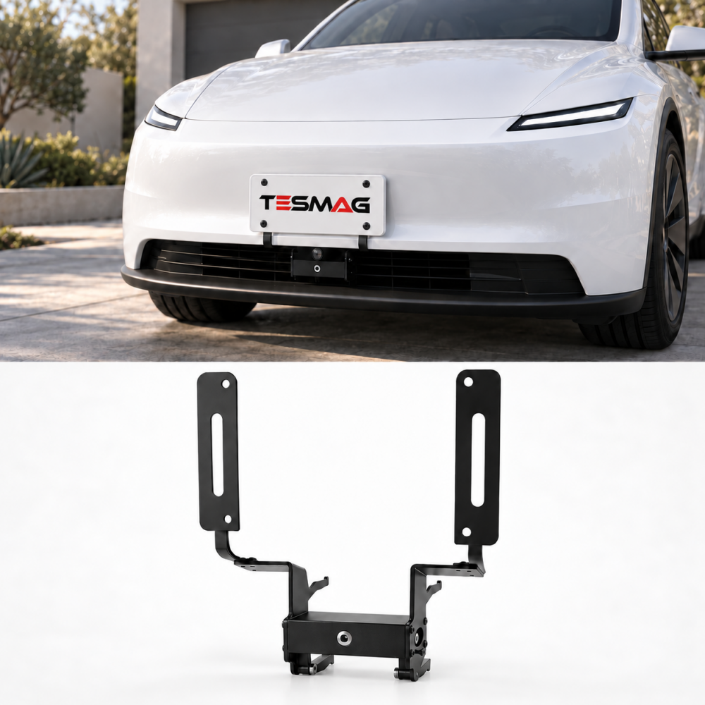 No-Drill Front License Plate Bracket for Tesla Model Y Standard / Model 3 Highland