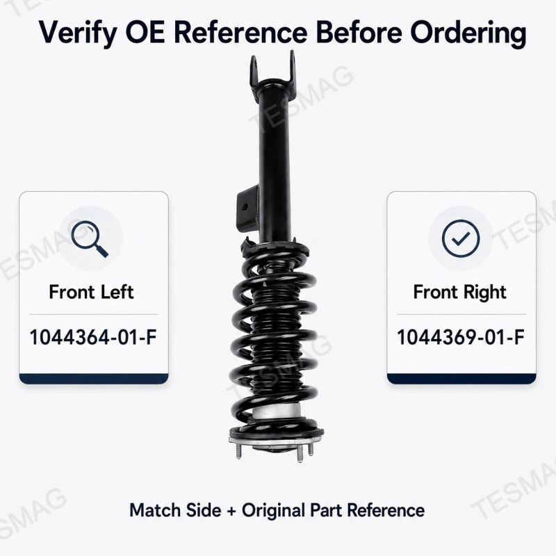 Front Strut Assembly for Tesla Model 3 2017-2023 & Model Y 2020-2024 RWD 1044364  1044369