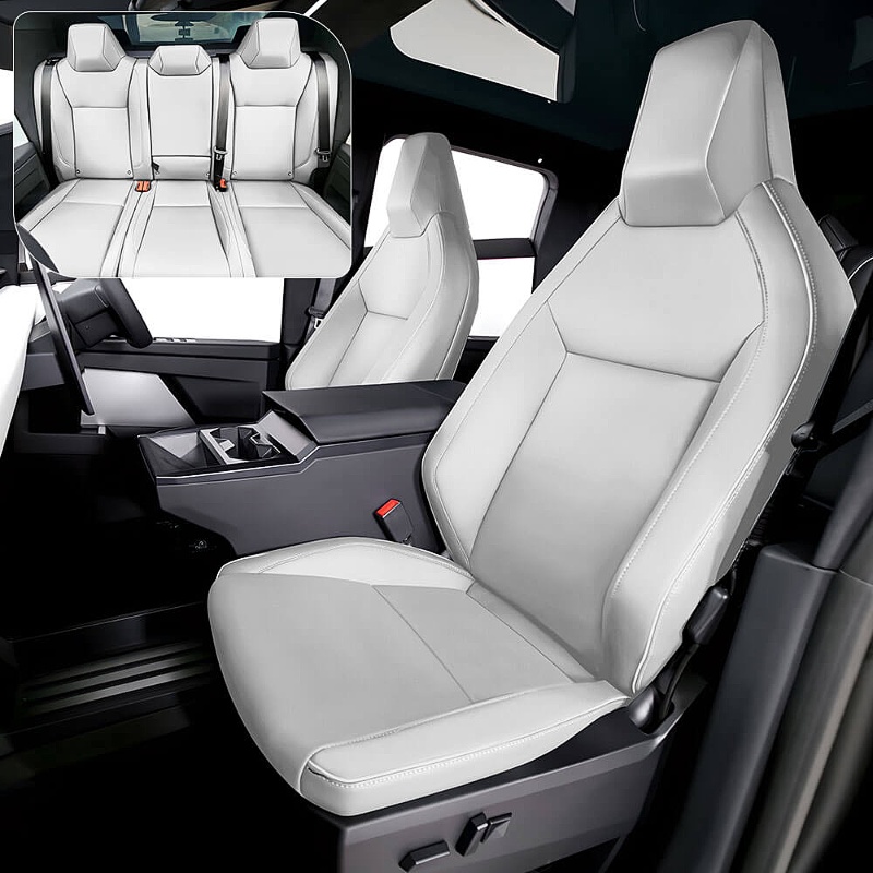Full Wrap Leather Seat Covers for the Tesla Cybertruck