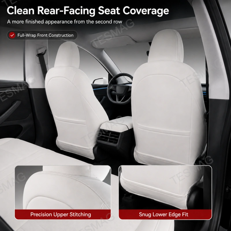 Nappa Leather Seat Covers for Model Y Juniper 2025.03+ Premium 5-Seater