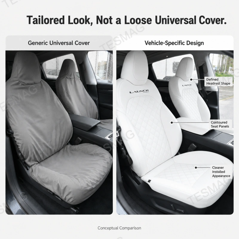 Diamond-Quilted Nappa Leather Seat Covers for Tesla Model Y Juniper Premium 2025.03+