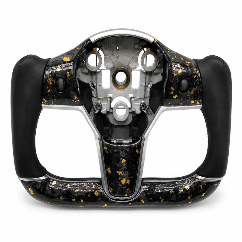 Carbon Fiber Yoke Steering Wheel for Tesla Model 3/Y