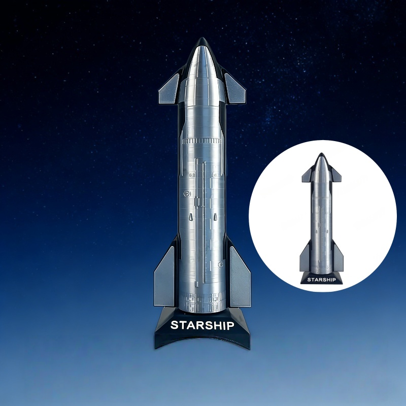 Handcrafted SpaceX Starship B7 Rocket Model Simulated Toy