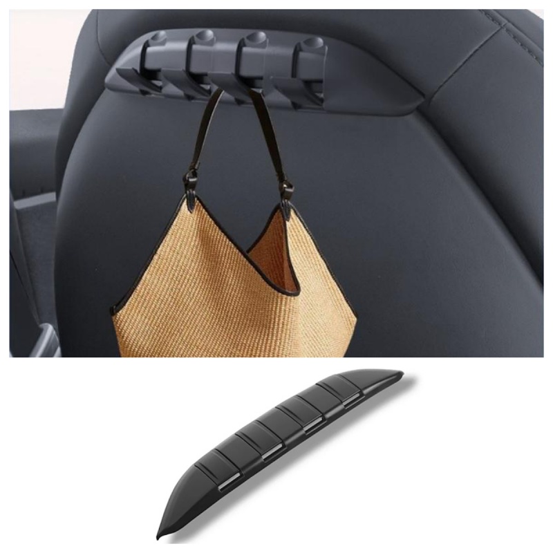 Hidden Foldable Seat Back Hook for Tesla Model 3/Y