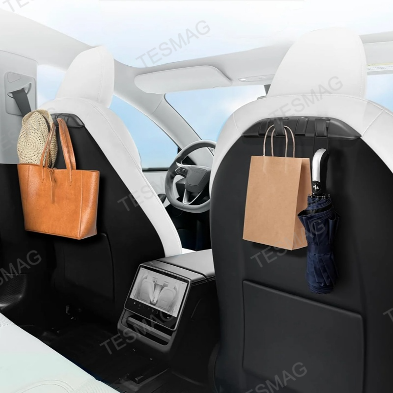 Hidden Foldable Seat Back Hook for Tesla Model 3/Y