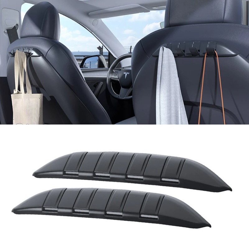Hidden Foldable Seat Back Hook for Tesla Model 3/Y