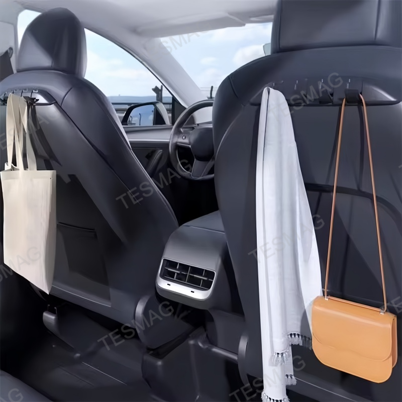 Hidden Foldable Seat Back Hook for Tesla Model 3/Y