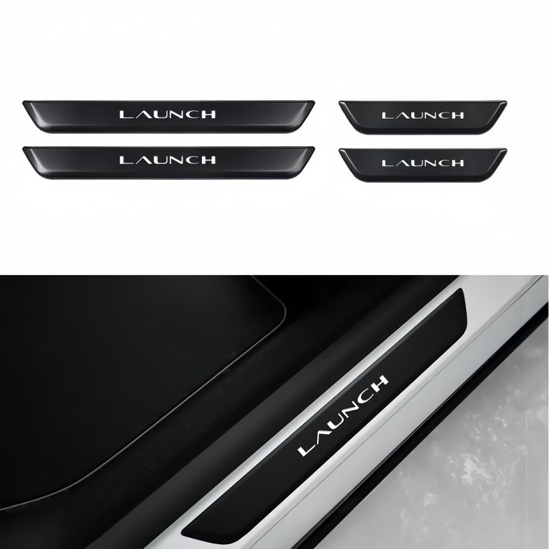 Illuminated LAUNCH Door Sill Protector for Tesla Model Y Juniper