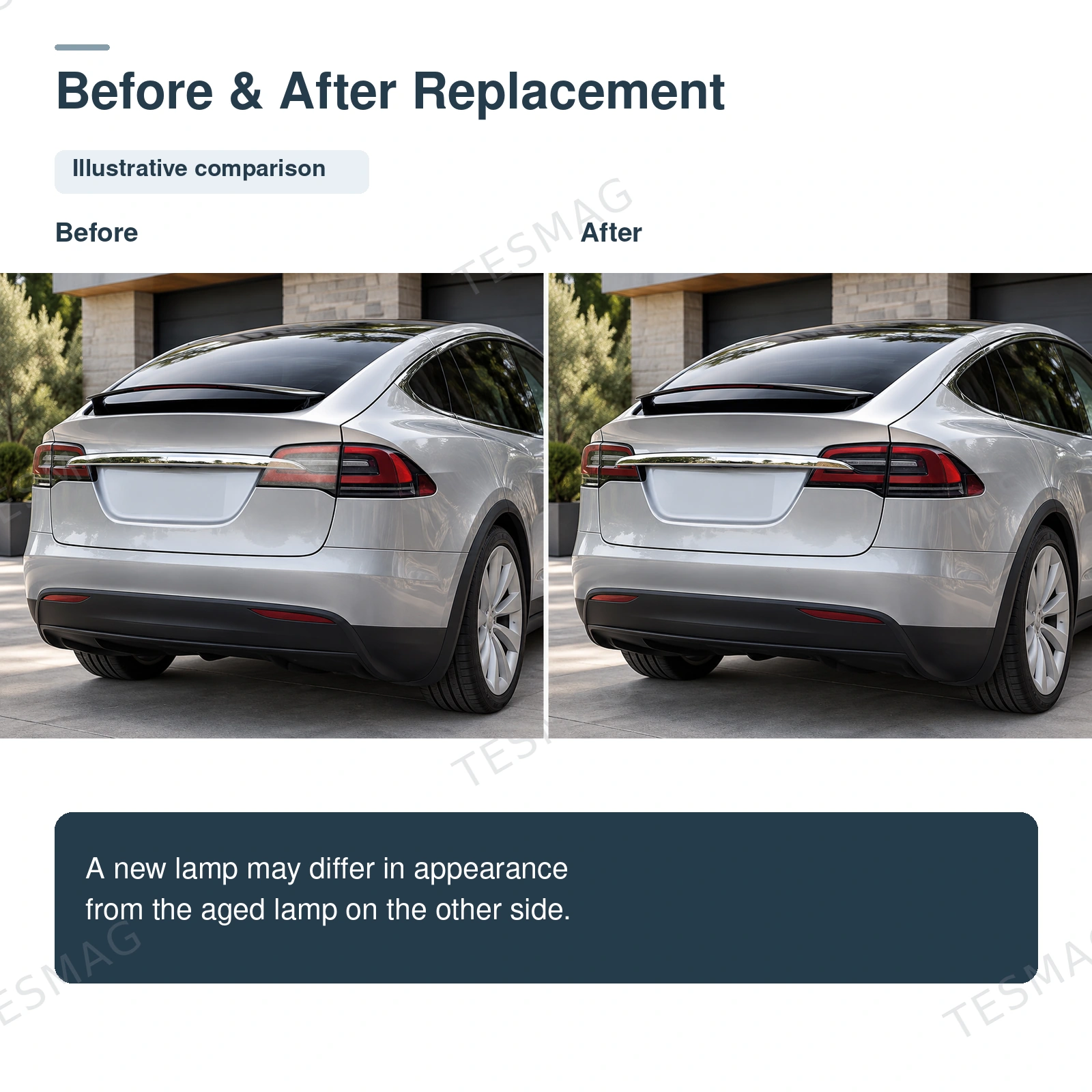 Tesla Model X Inner Tail Light 2016–2020 | EU/US, Left or Right