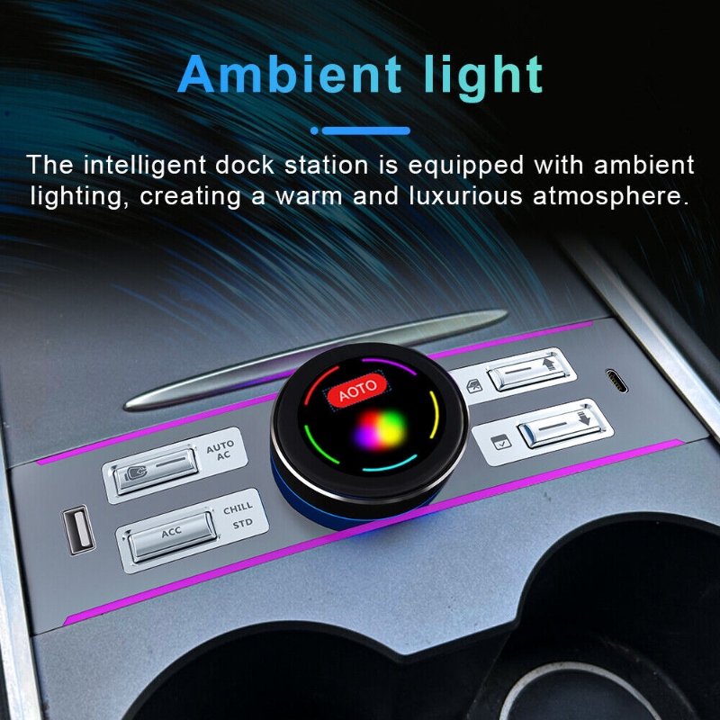 LCD Knob Docking Station for Tesla Model 3 Highland/Y