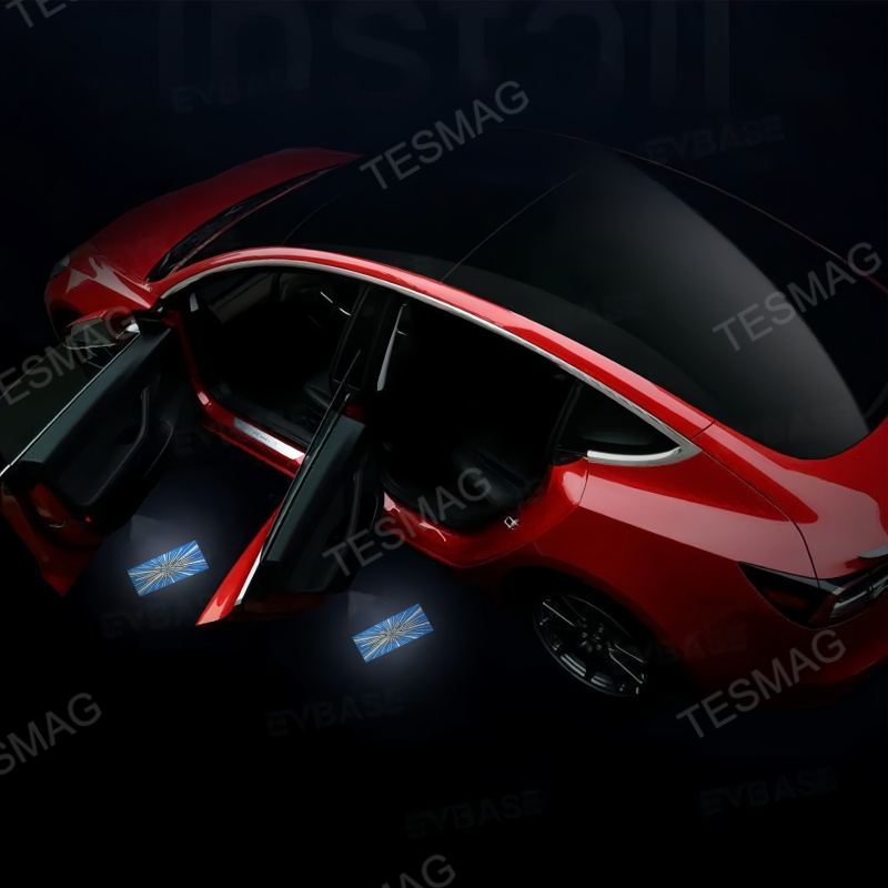 LED Door Projector Lights for Tesla Model 3/Y