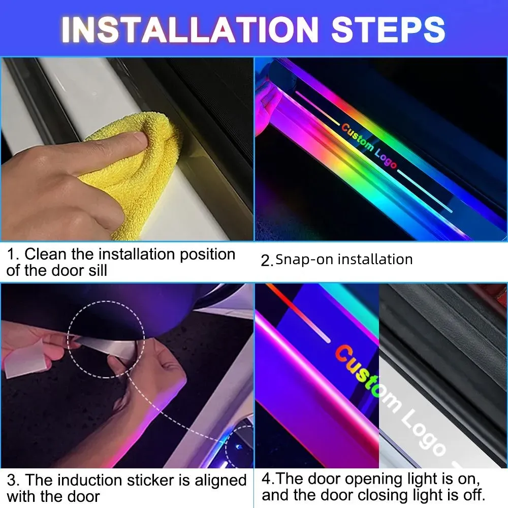 LED Door Sill Ambient Light for Tesla Model S/3/X/Y