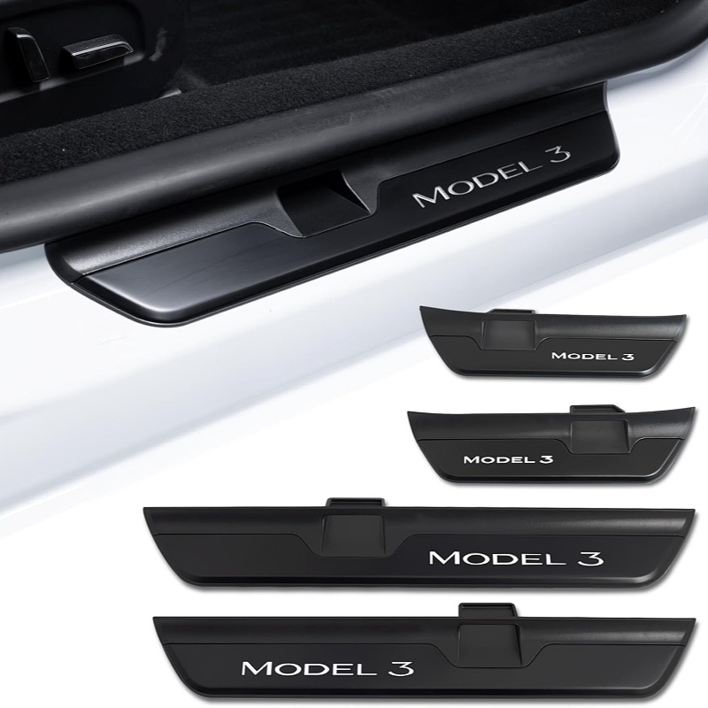 LED Illuminated Door Sills for Tesla Model 3 Highland 