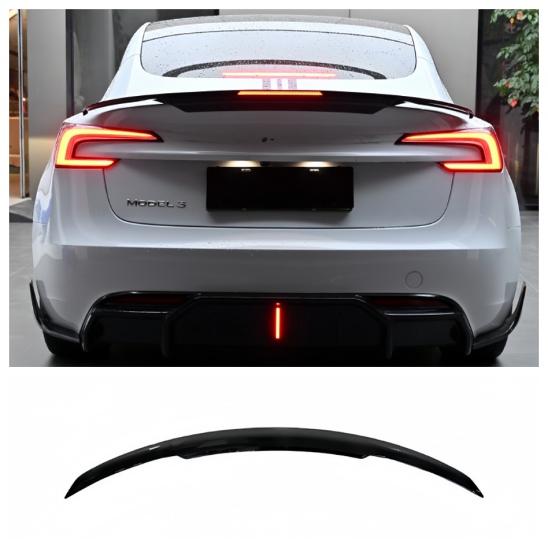 LED Illuminated Rear Spoiler Wing for Tesla Model 3