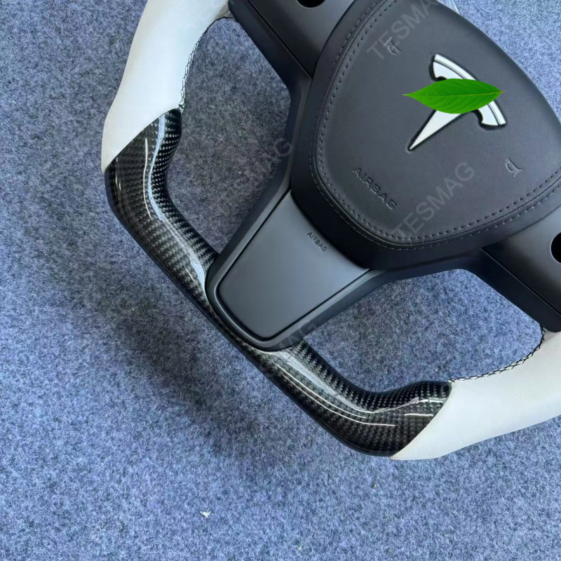 LED Sport Leather Steering Wheel for Tesla Model 3 / Y (2017-2024)