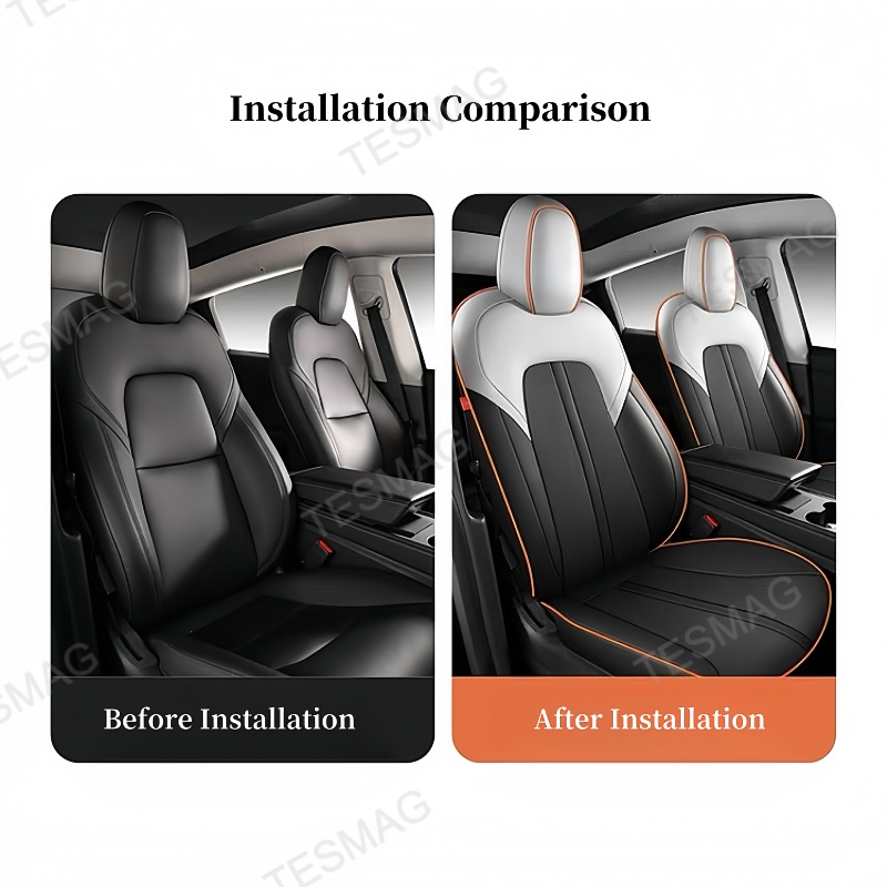 Leather Seat Covers for Tesla Model Y
