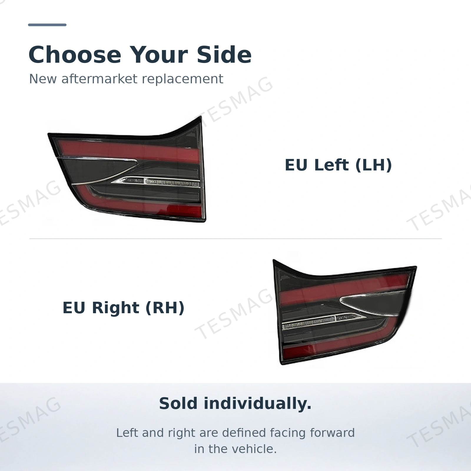 Tesla Model X Inner Tail Light 2016–2020 | EU/US, Left or Right