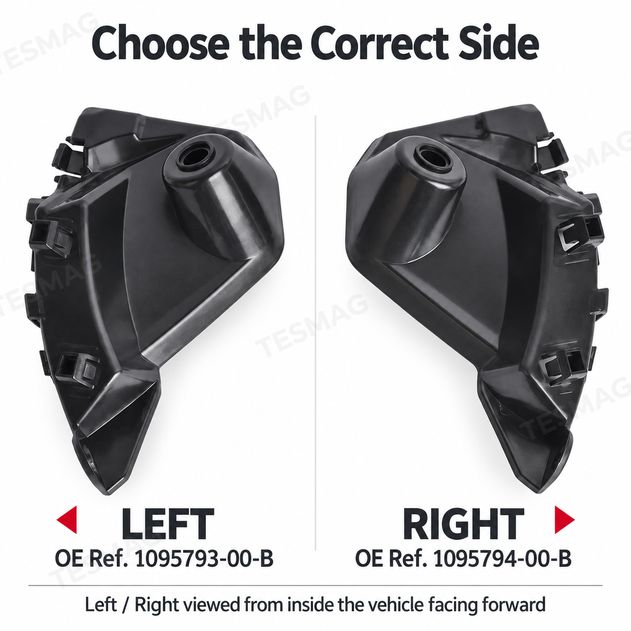Front Bumper Fender Bracket for Tesla Model X 2019–2020 | OE 1095793-00-B / 1095794-00-B