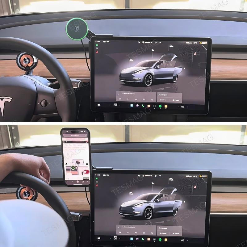 MagSafe Wireless Charger Screen Mount for Tesla Model 3/Y