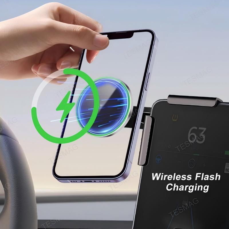 MagSafe Wireless Charger Screen Mount for Tesla Model 3/Y