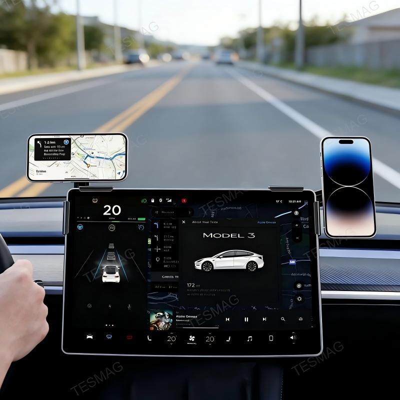 MagSafe Wireless Charger Screen Mount for Tesla Model 3/Y