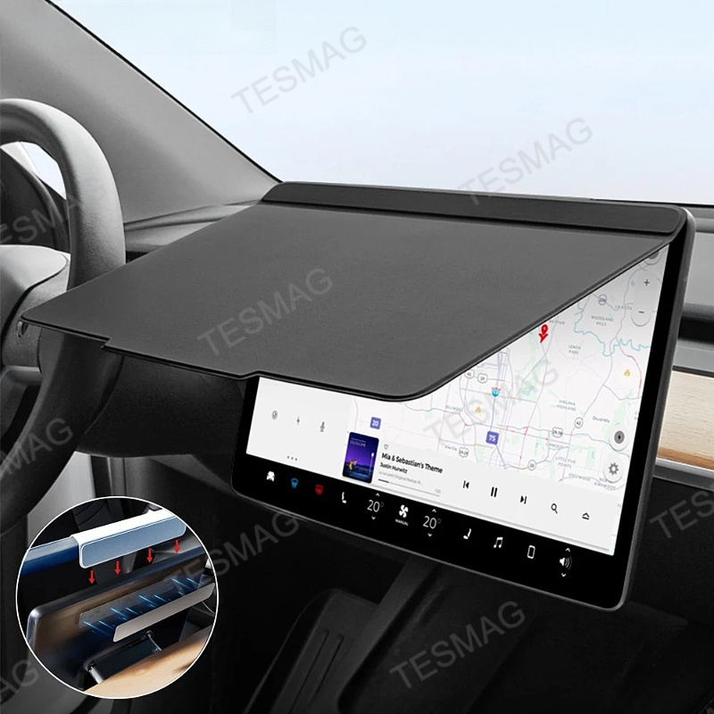 Magnetic Center Console Screen Protector for Tesla Model 3/Y