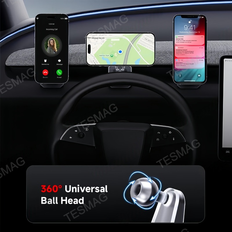 Magnetic Silicone Phone Holder for Tesla Model 3 Highland/Model Y Juniper