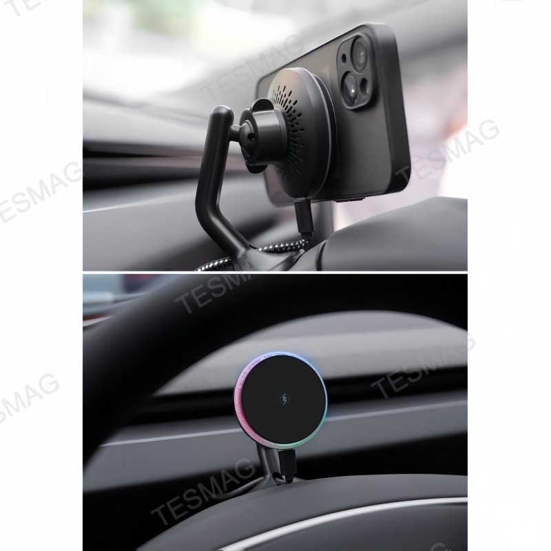Magnetic Wireless Car Charger Holder for Tesla Model 3