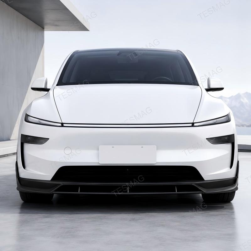 Matte Black Front Bumper Lip Splitter for Tesla Model Y Juniper 2025+ | 4PC ABS Kit