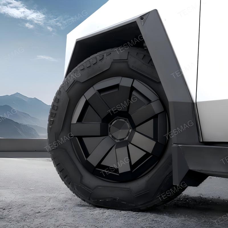Matte Black Wheel Covers for Tesla Cybertruck